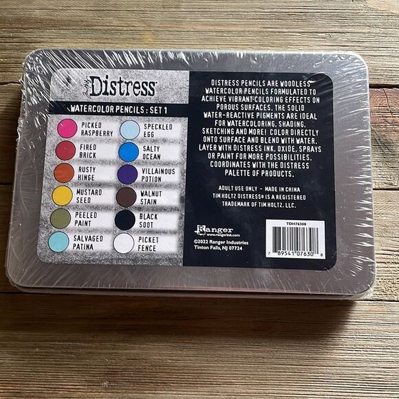 Jim Holtz Distress Watercolor Pencils, set of 12 - Picture 3 of 3